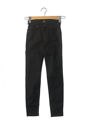 Pantalon slim talie joasă talie joasă negru LEE femeie