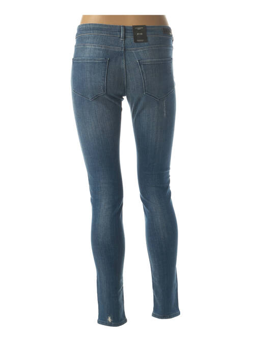 Blugi skinny efect uzat decolorat talie joasă albastru SCOTCH & SODA femme
