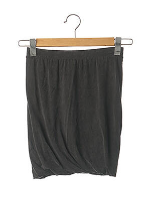 Fustă scurtă talie elastică gri AMERICAN VINTAGE femeie