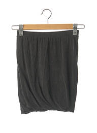 Fustă scurtă talie elastică gri AMERICAN VINTAGE femeie