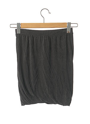 Fustă scurtă talie elastică gri AMERICAN VINTAGE femeie
