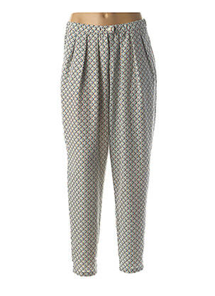Pantalon drept țesătură crep albastru MOLLY BRACKEN femeie