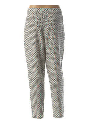 Pantalon drept țesătură crep albastru MOLLY BRACKEN femeie