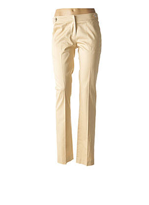 Pantalon slim bej FERRE femeie