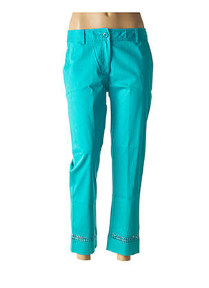 Pantalon 7/8 elasticitate mărime normală albastru FUEGO WOMAN femme