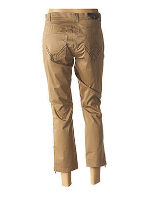 Pantalon trei sferturi elasticitate talie joasă bej APRIORI femeie