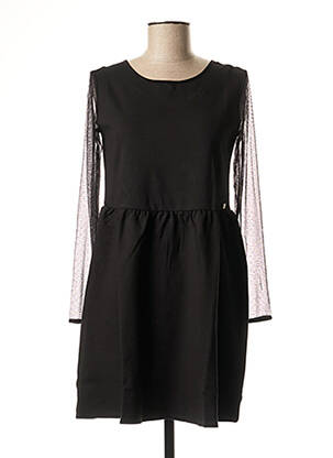 Rochie scurtă mâneci lungi mâneci lungi negru IKKS femeie
