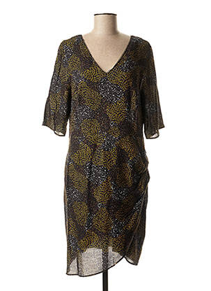 Rochie midi imprimeu fantezie negru ONE STEP femeie