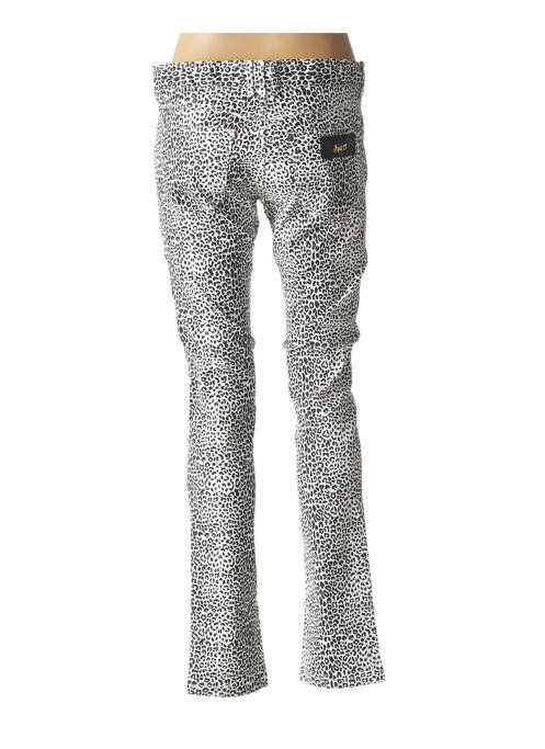 Blugi cu croială slim alb APRIL 77 femeie