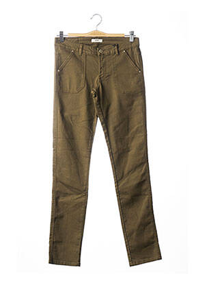 Pantalon slim talie joasă talie joasă verde IKKS femeie