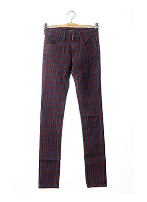 Pantalon slim talie joasă talie joasă roșu APRIL 77 femeie