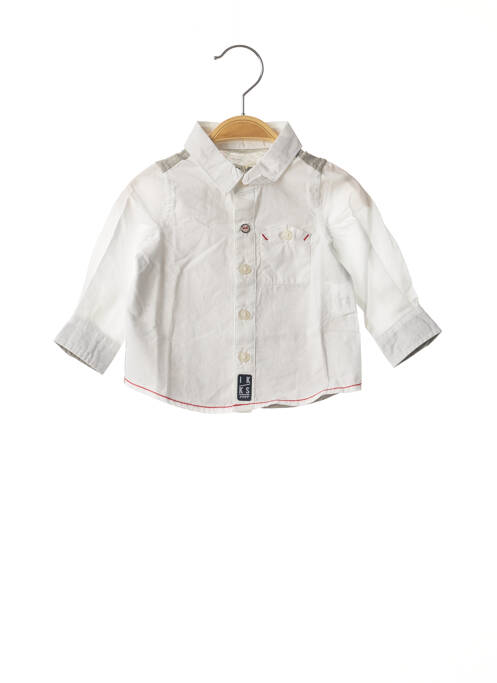 Cămașă cu mâneci lungi alb IKKS băiat