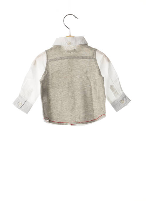 Cămașă cu mâneci lungi alb IKKS băiat