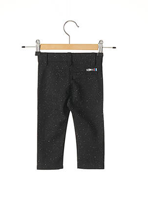 Pantalon slim elasticitate mărime reglabilă negru IKKS fată