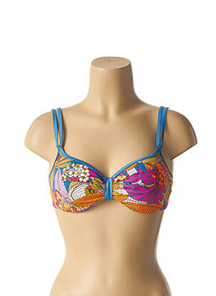 Sutien de costum de baie elasticitate top sutien modelat albastru BELCOR femeie