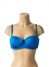 Sutien de costum de baie elasticitate top sutien modelat albastru BELCOR femme