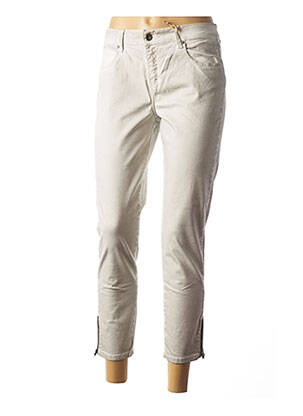 Pantalon 7/8 elasticitate talie joasă gri ET COMPAGNIE femeie