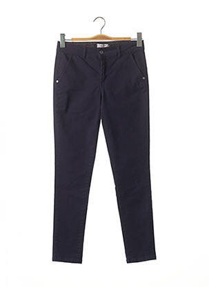 Pantalon chino țesătură poplin mărime normală violet KEZY femeie