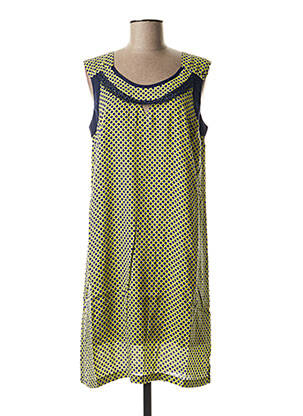 Rochie midi galben FELINO femeie