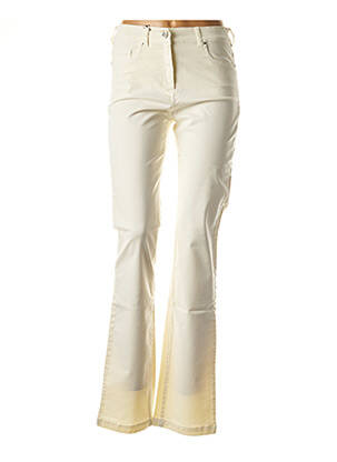 Pantalon evazat bej PAUL BRIAL femeie