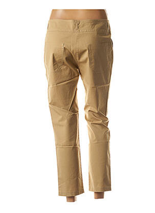 Pantalon 7/8 elasticitate mărime normală bej RIVIERES DE LUNE femeie