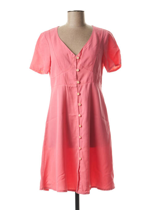 Rochie midi roz RIVIERES DE LUNE femeie