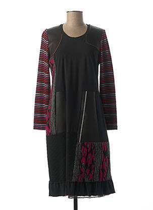 Rochie midi mâneci lungi mâneci lungi negru MERI & ESCA femeie