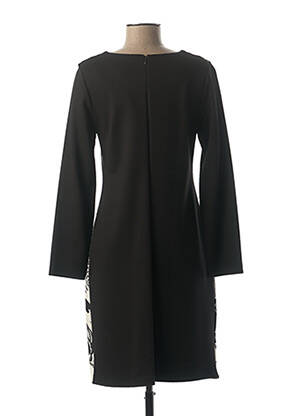 Rochie midi imprimeu fantezie mâneci lungi negru MERI & ESCA femeie