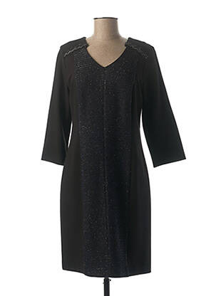 Rochie midi fără mâneci fără mâneci negru GUY DUBOUIS femeie