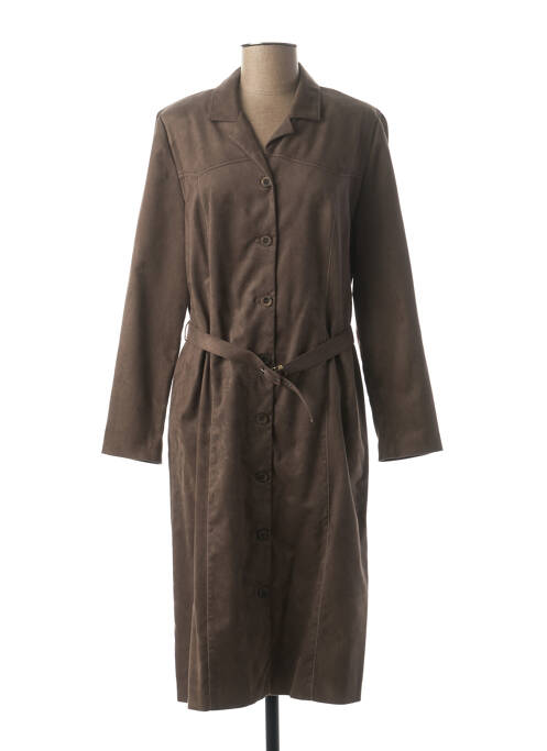 Rochie midi maro FRANCE RIVOIRE femeie