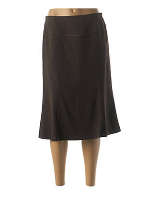 Fustă midi maro FRANCE RIVOIRE femeie
