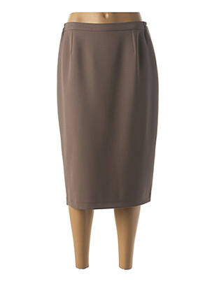 Fustă midi maro FRANCE RIVOIRE femeie