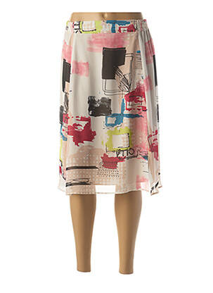 Fustă midi alb GUY DUBOUIS femeie