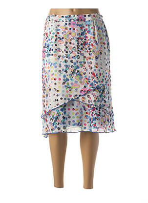 Fustă midi alb FRANCE RIVOIRE femeie