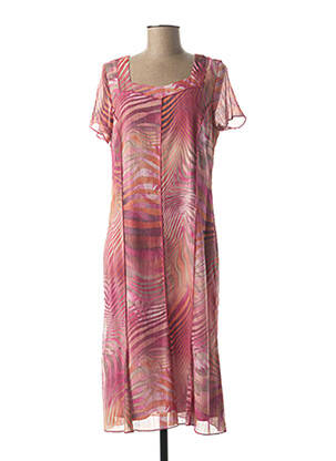 Rochie midi roz GUY DUBOUIS femeie