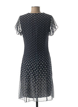 Rochie midi țesătură crep mâneci scurte albastru LISA CHESNAY femeie