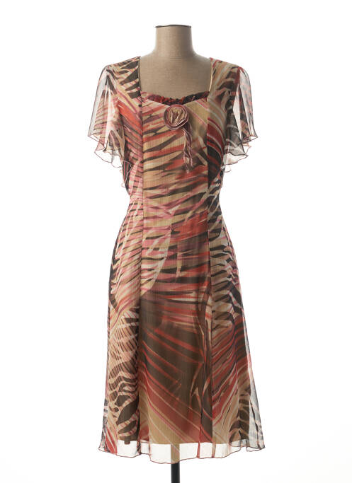 Rochie midi maro GUY DUBOUIS femeie