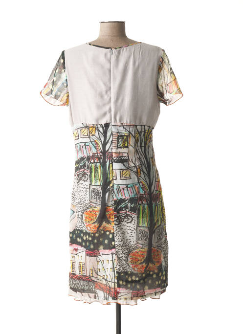 Rochie midi gri FRANCE RIVOIRE femeie