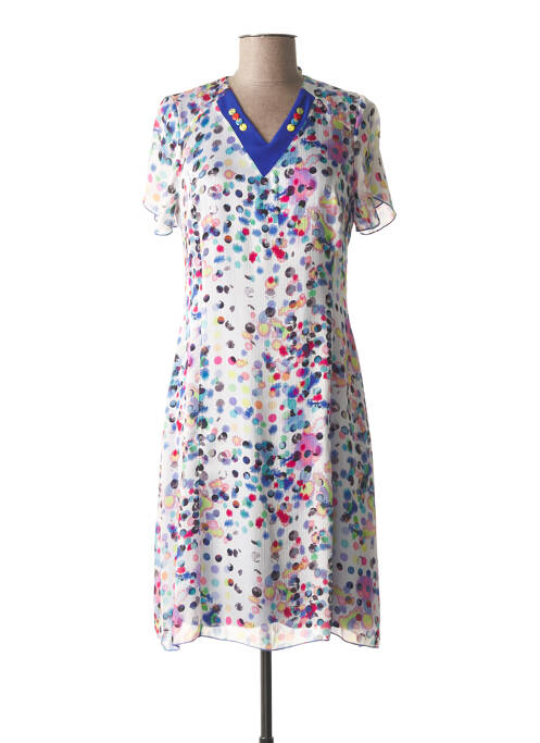 Rochie midi alb FRANCE RIVOIRE femeie