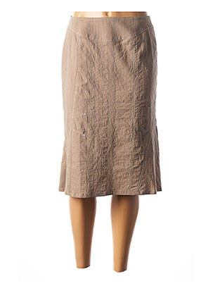 Fustă midi bej GUY DUBOUIS femeie