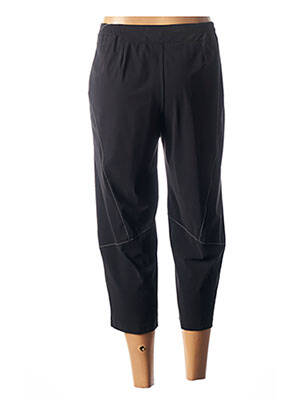 Pantalon trei sferturi croială dreaptă negru FRANCE RIVOIRE femeie