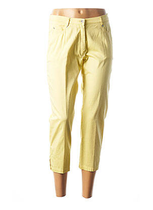 Pantalon trei sferturi galben GUY DUBOUIS femeie