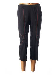Pantalon trei sferturi croială dreaptă negru GUY DUBOUIS femme