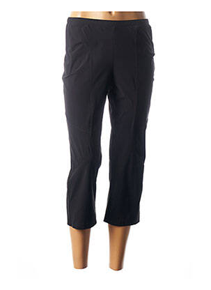 Pantalon trei sferturi croială dreaptă negru GUY DUBOUIS femeie