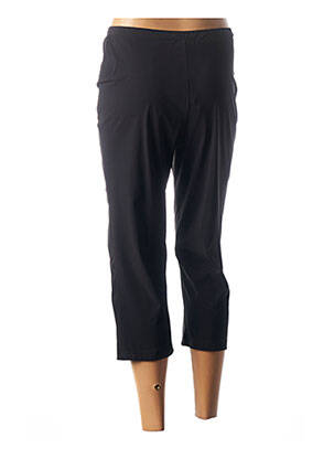Pantalon trei sferturi croială dreaptă negru GUY DUBOUIS femeie