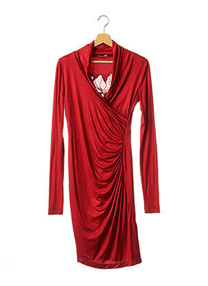 Rochie midi mâneci lungi mâneci lungi roșu BYBLOS femeie