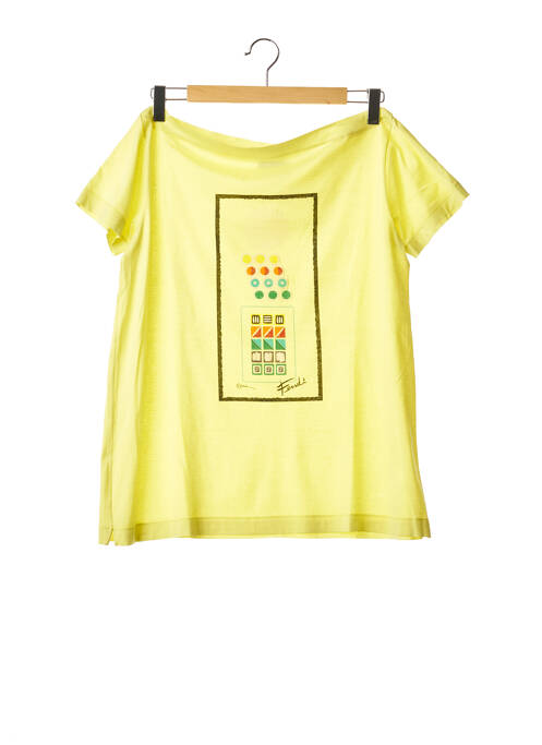 Top elasticitate mâneci scurte verde FENDI femme