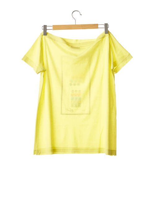 Top elasticitate mâneci scurte verde FENDI femme