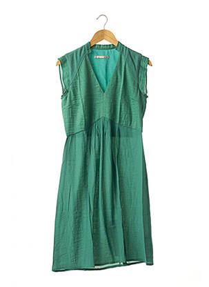 Rochie midi fără mâneci fără mâneci verde ACOTÉ femeie