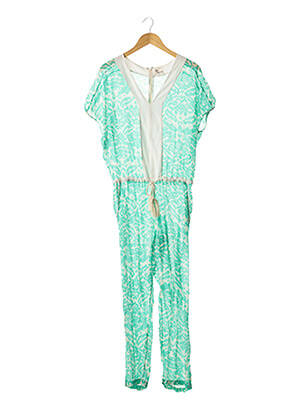 Salopetă-pantalon țesătură crep verde STELLA FOREST femeie